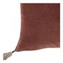Fabric cushions - MATTEO cushion cover in cotton and linen velvet - Terracotta - 30 x 40 cm - BLANC D'IVOIRE