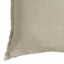 Coussins textile - Housse de coussin CHLOÉ en lin lavé - Naturel - 50 x 50 cm - BLANC D'IVOIRE