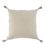 Coussins - Coussin MATTEO velours et lin - Bronze - BLANC D'IVOIRE