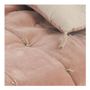 Sofas - MATTEO futon in cotton and linen velvet - Pink - BLANC D'IVOIRE