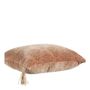 Coussins textile - Housse de coussin AURORE en velours - Rose et doré - 30 x 40 cm - BLANC D'IVOIRE