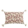 Fabric cushions - POQUELICOT cushion cover in polycotton - 60 x 40 cm - BLANC D'IVOIRE