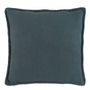 Cushions - LOUISE linen cushion - Petrol - BLANC D'IVOIRE