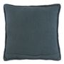 Cushions - LOUISE linen cushion - Petrol - BLANC D'IVOIRE