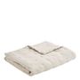 Linge de lit - Couvre-lit CHLOÉ en lin lavé - Ivoire - 230 x 180 cm - BLANC D'IVOIRE