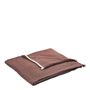 Linge de lit - Couvre-lit ASTRID coton et lin - Terracotta - BLANC D'IVOIRE