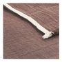Linge de lit - Couvre-lit ASTRID coton et lin - Terracotta - BLANC D'IVOIRE