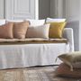 Cushions - LOUISE linen cushion - Saffron - BLANC D'IVOIRE