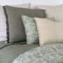 Coussins textile - Housse de coussin JUNGLE coton - Mousse - BLANC D'IVOIRE