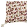 Fabric cushions - POQUELICOT cushion cover in polycotton - 50 x 50 cm - BLANC D'IVOIRE