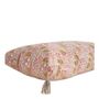 Coussins textile - Housse de coussin JUNGLE en coton - Rose - 50 x 50 cm - BLANC D'IVOIRE