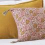 Coussins textile - Housse de coussin JUNGLE en coton - Rose - 50 x 50 cm - BLANC D'IVOIRE
