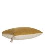 Coussins textile - Housse de coussin MATTEO en velours de coton et lin - Safran - 30 x 40 cm - BLANC D'IVOIRE