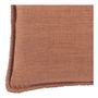 Coussins - Coussin LOUISE lin - Terracotta - BLANC D'IVOIRE