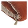 Sofas - MATTEO futon in cotton and linen velvet - Burnt orange - BLANC D'IVOIRE