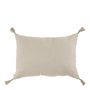 Fabric cushions - MATTEO cushion cover in cotton and linen velvet - Bronze - 60 x 40 cm - BLANC D'IVOIRE