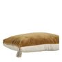 Fabric cushions - MATTEO cushion cover in cotton and linen velvet - Bronze - 60 x 40 cm - BLANC D'IVOIRE