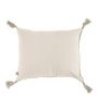 Coussins textile - Housse de coussin MATTEO en velours de coton et lin - Taupe - 30 x 40 cm - BLANC D'IVOIRE