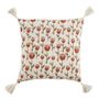 Fabric cushions - TULIPE cushion cover in polycotton - 50 x 50 cm - BLANC D'IVOIRE