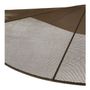 Hanging lights - ALBA pendant light in brown weave - ø 90 cm - BLANC D'IVOIRE