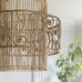 Suspensions - Suspension non électrifiée GARANCE en rotin - ø 70 x 66 cm - BLANC D'IVOIRE