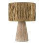 Table lamps - NIA raffia lamp - Gold lampshade - ø 40 x 57.5 cm - BLANC D'IVOIRE