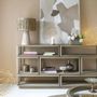 Table lamps - NIA raffia lamp - Gold lampshade - ø 40 x 57.5 cm - BLANC D'IVOIRE