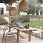 Hanging lights - CAPUCINE pendant light in raffia - ø 48 cm - BLANC D'IVOIRE