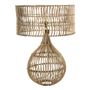 Lampes à poser - Pied de lampe ROMANE en rotin - BLANC D'IVOIRE