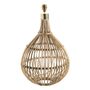 Lampes à poser - Pied de lampe ROMANE en rotin - BLANC D'IVOIRE