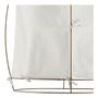 Suspensions - Suspension JADE en tissu blanc et métal doré finition laiton - Petit modèle - H. 65 cm - BLANC D'IVOIRE