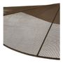Hanging lights - ALBA pendant light in brown weave - ø 120 cm - BLANC D'IVOIRE