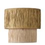 Wall lamps - NIA non-electrified raffia wall light - Gold - BLANC D'IVOIRE