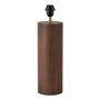 Table lamps - PAULIN lamp base in waxed mango wood with walnut finish - ø 13 x 42.5 cm - BLANC D'IVOIRE