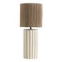 Table lamps - ATHENA lamp base in white ceramic - ø 17 x 50 cm - BLANC D'IVOIRE