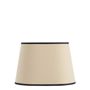 Blinds - Beige lampshade with black border - 26 x 20 cm - BLANC D'IVOIRE