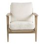 Fauteuils - Fauteuil JULES en bouclette - Crème - BLANC D'IVOIRE
