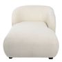 Benches for hospitalities & contracts - LISETTE chaise longue in looped fabric - Cream - BLANC D'IVOIRE