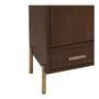 Sideboards - VICTOR high sideboard in waxed mango wood with walnut finish - BLANC D'IVOIRE