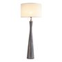 Table lamps - MALIA graphite lamp base - BLANC D'IVOIRE