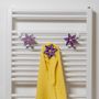 Gifts - Flower ceramic hanger for towel rail radiators - LETSHELTER SRL