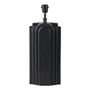 Table lamps - ACHILLE lamp base in black metal - 21 x 13 x 50 cm - BLANC D'IVOIRE