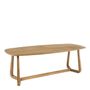 Other tables - MAXINE light oak table - 230 x 76 x 110 cm - BLANC D'IVOIRE