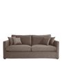 Sofas - ANGIE velvet sofa - Taupe - BLANC D'IVOIRE