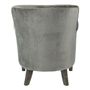 Armchairs - CLAUDE armchair dark gray - BLANC D'IVOIRE