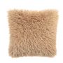 Cushions - AX74026 Beige Mongolian Cushion 50X50Cm - ANDREA HOUSE