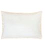 Cushions - AX74029 Ivory Hairy Faux Cushion 40X60Cm - ANDREA HOUSE