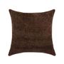 Cushions - AX74050 Brown Chenille Cushion 50X50Cm - ANDREA HOUSE