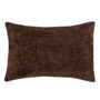 Cushions - AX74051 Brown Chenille Cushion 40X60Cm - ANDREA HOUSE