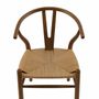 Fauteuils - MU74023 Chaise Salma en orme foncé 49 x 42 x 78 cm - ANDREA HOUSE